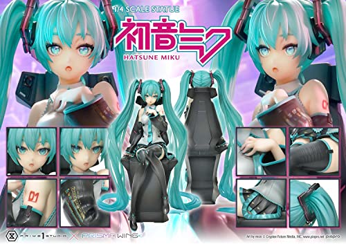 Prime 1 Studio Hatsune Miku - Figura Decorativa (PVC, 1/4 Hatsune Miku Art by Neco, 34 cm)