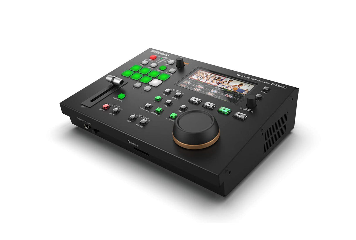 Completo repetidor instantáneo de vídeo Roland P-20HD, Salida 1080i y exportación de Archivos MP4