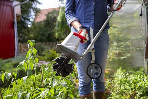 IKRA motoazada eléctrica motocultor IET 1030, Ancho de Trabajo 30cm, Profundidad 20cm, 1080W