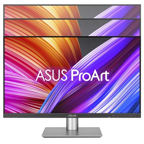 ASUS ProArt Display PA24ACRV - Monitor Profesional de 23,8 Pulgadas, IPS, QHD(2560x1440), 95% DCI-P3, ΔE<2, USB-C, VESA DisplayHDR 400, VESA MediaSync, Soporte ergonómico, Sostenibilidad ecológica