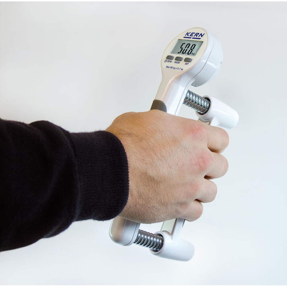 KERN WCM803 Dinamómetros a Mano, Ámbito de Pesaje 80 Kg, 3 Resortes Adicionales: 20, 40 y 80 Kg