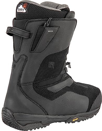 Nitro Skylab TLS '23 Splitboardboot All Mountain Freeride Premium Sistema de Cordones rápidos para Barcos Snowboard, Hombres, Negro auténtico, MP 26.0 // EU 40 // US 8