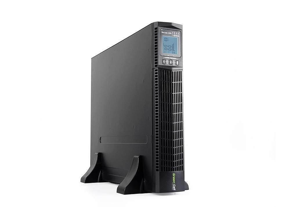 Green Cell Pro USV Rack Mount Sistema de alimentación ininterrumpida 2000 VA (1800 W) con protección contra sobretensiones 230 V Online 6X IEC320 C13-10A USB RS232