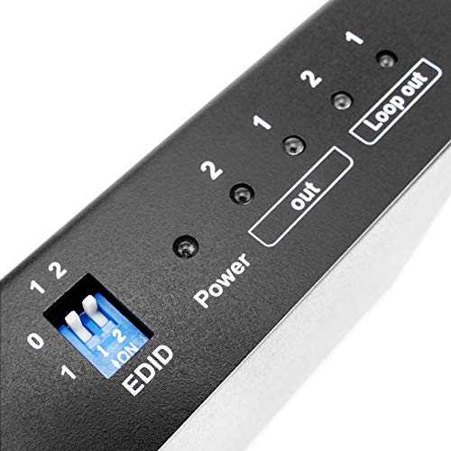 BeMatik - Extensor HDMI UltraHD 4K 2K FullHD 1080p Cat.5e Cat.6 HDBaseT HDBT 100m - Transmisor 2 Puertos (HB045)