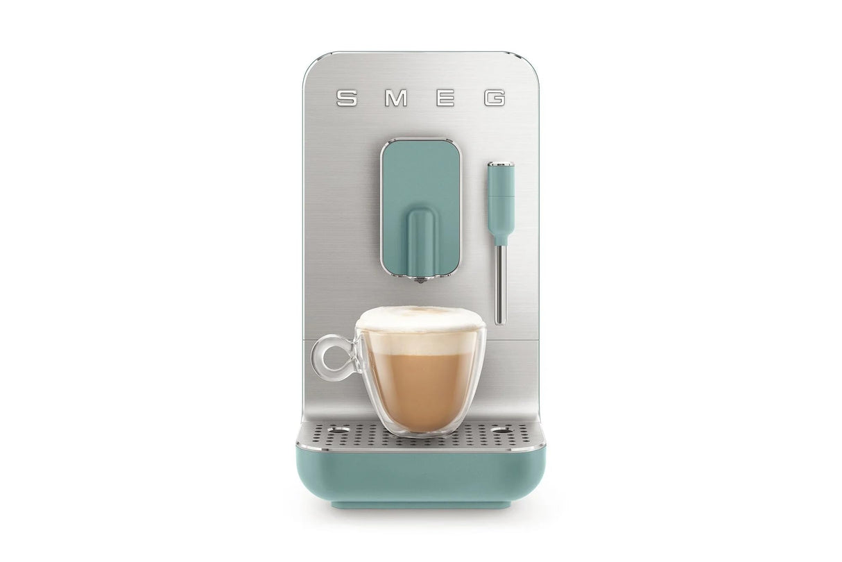 SMEG BCC02EGMEU Cafetera automática con Boquilla para espumar Leche, Plastic, Emerald Green-Matt