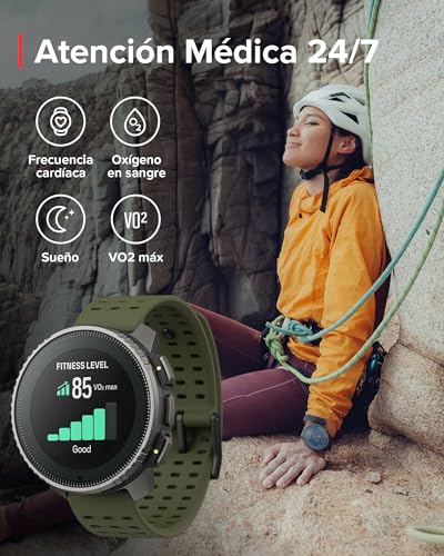 SUUNTO Vertical Reloj Deportivo - Smartwatch GPS, GPS de Doble Frecuencia, Mapas sin Conexión Gratuitos, Autonomía de hasta 50 Días, Carcasa Resistente Militarmente, Resistente al Agua hasta 100m