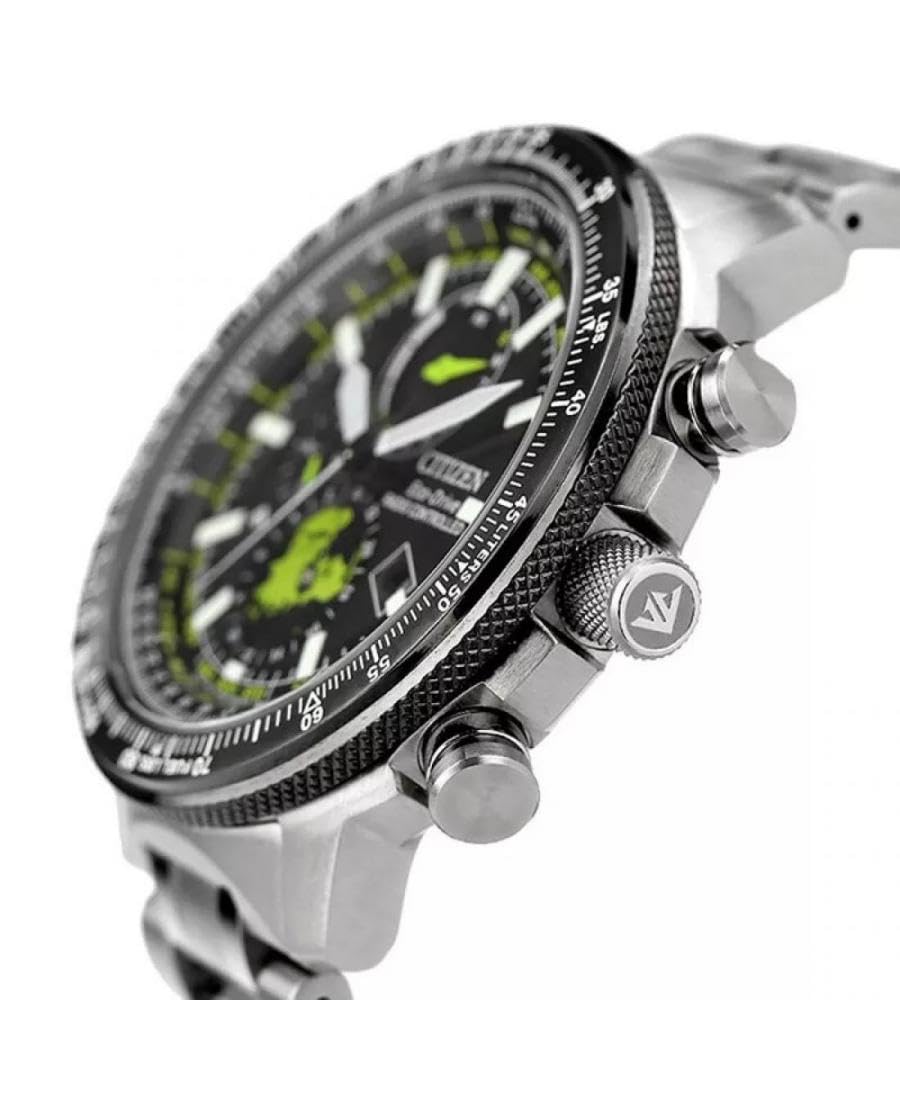 Citizen Reloj Multiesfera para Hombre de Cuarzo japonés con Correa en Acero Inoxidable BY3006-53E