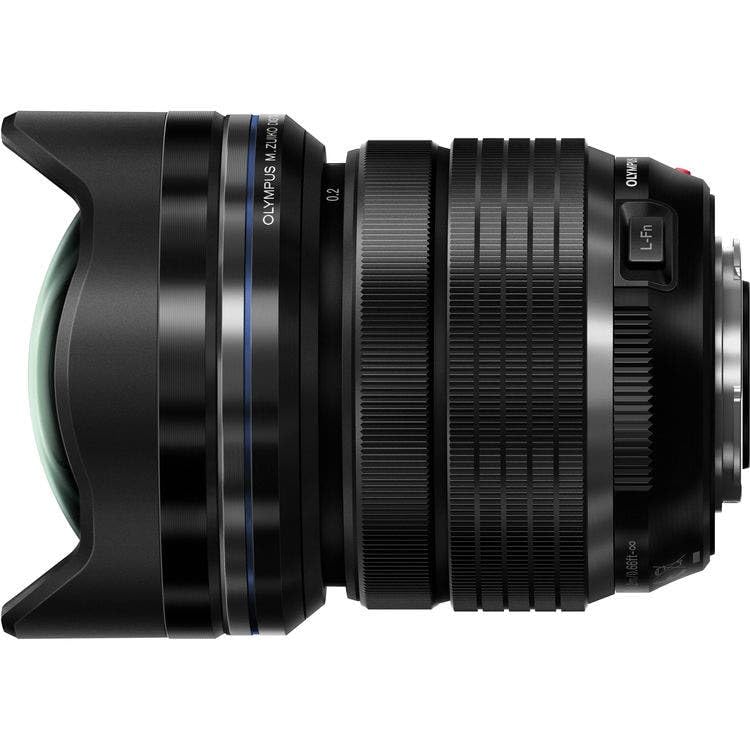 Olympus Objetivo M.Zuiko Digital ED 7-14 mm F2.8 Pro, Zoom Gran Angular, Apto para Todas Las cámaras MFT (Modelos Olympus OM-D & Pen, Serie G de Panasonic), Negro