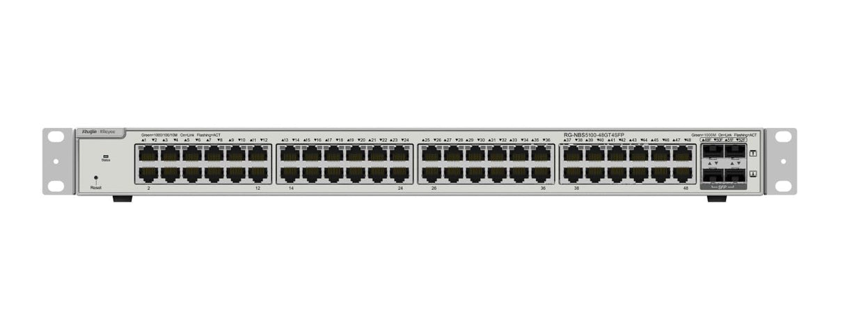 REYEE 48-Port Gigabit L2+ Managed Switch,48 Gigabit RJ45 Ports,4 SFP Ports,19-Inch Rack-mountable S Marca