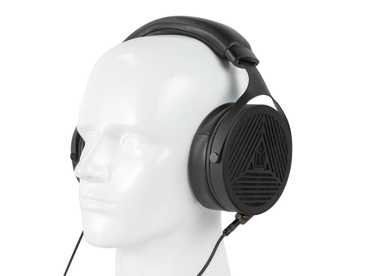 Monolith M1070 - Auriculares Planos con Espalda Abierta, Ligeros, Acolchados, Almohadillas de Felpa y extraíbles, Controlador Plano de 106 mm, Color Negro