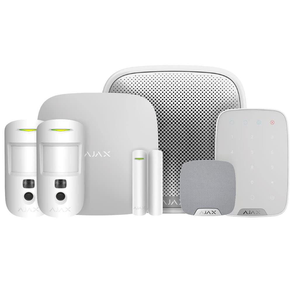 AJAX Systems Kit 3 CAM Plus Teclado Hub 2 Plus Motion CAM Teclado WiFi PD 23332