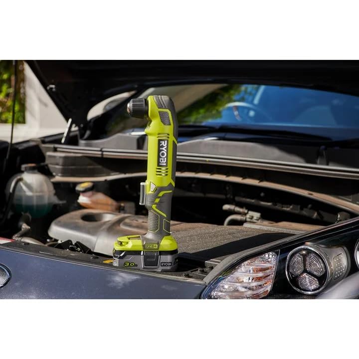 Ryobi - Llave de Carraca ¼'' 18V ONE+ - 1 Velocidad 280 rpm, Par 60Nm, Inversor de Rotación, Cabezal Giratorio, Punta de Extensión - Se Suministra sin Batería, Cargador o Llave de Vaso - R18RW2-0