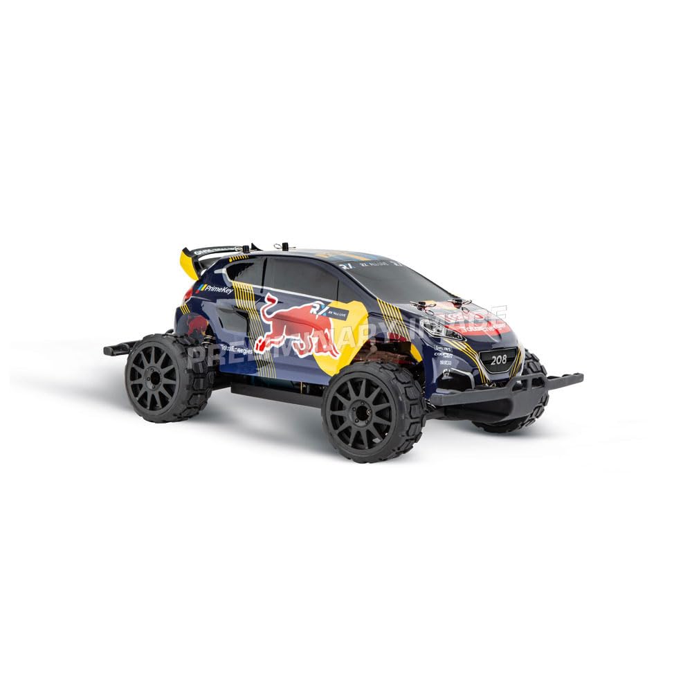 Carrera - 370183022-2,4GHz Red Bull Peugeot WRX 208 - Rallycross, Hansen -PX Profi RC