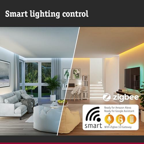 Paulmann 98181 Linion Power Channel Zigbee 230/24V 17W 1m, Señal Negra