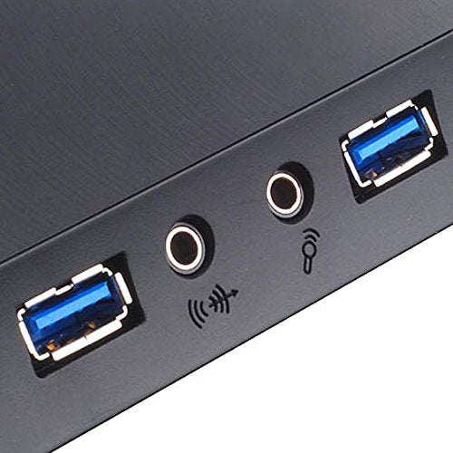 Silverstone SST-ML03B - Caja de ordenador de sobremesa (HTPC, micro-ATX, 1 x USB 3.0, interruptor de encendido/apagado integrado), negro
