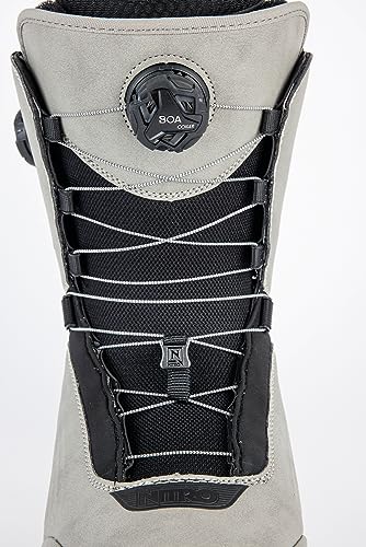 Nitro Chase Dual Boa, All Mountain Freeride Freestyle Premium Boot Snowboot Barco de Snowboard, Hombres, Gris, MP 33.0 // EU 49 1/3 // US 15