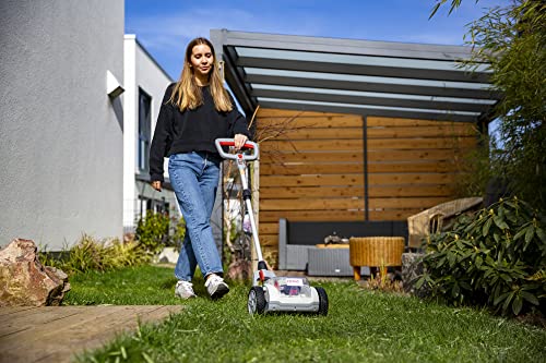 IKRA cortacésped a batería ICHM 20 con función trituradora, para céspedes pequeños de hasta 50 m², incl. 2 baterías, cargador & cuchilla de repuesto