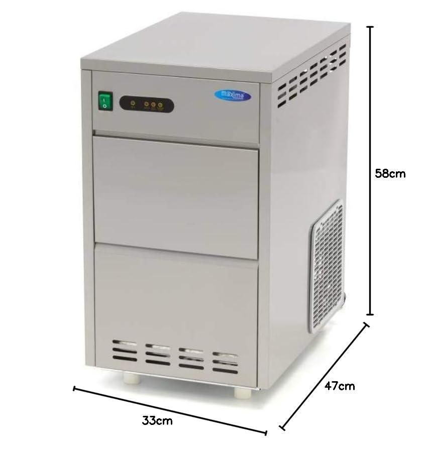 Maxima Máquina de Hielo - 30kg/día - Triturado/Escamado - Refrigerado por Aire