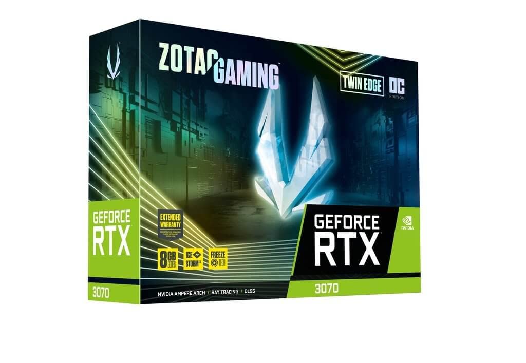Zotac Gaming GEFORCE RTX 3070 Twin Edge OC LHR, Gris