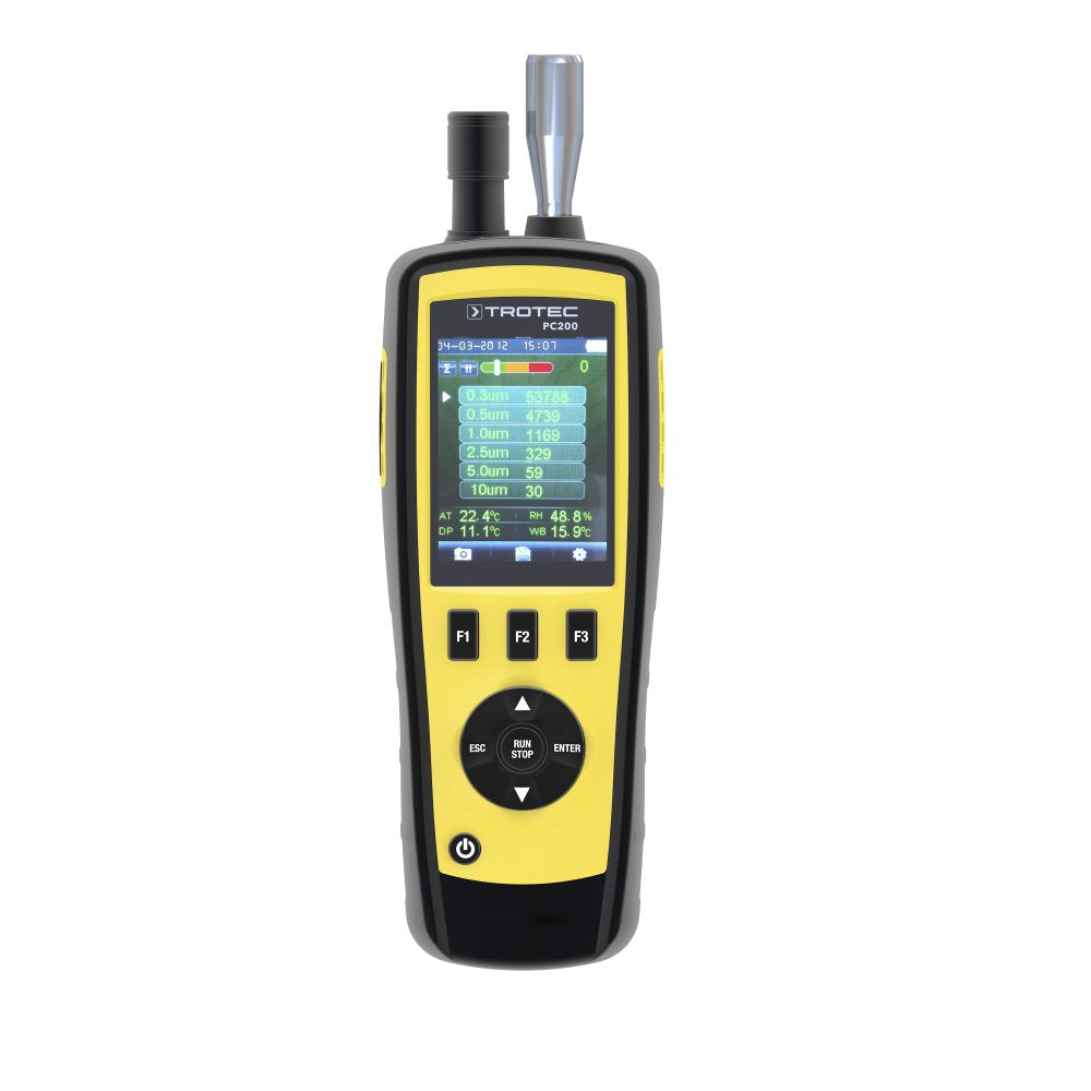 TROTEC Contador de partículas PC200 incluido el certificado de Calibración