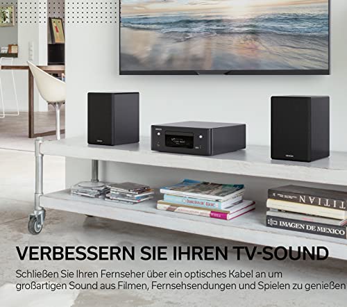 Denon Ceol/N10 - Microcadena con conexión en red, color blanco