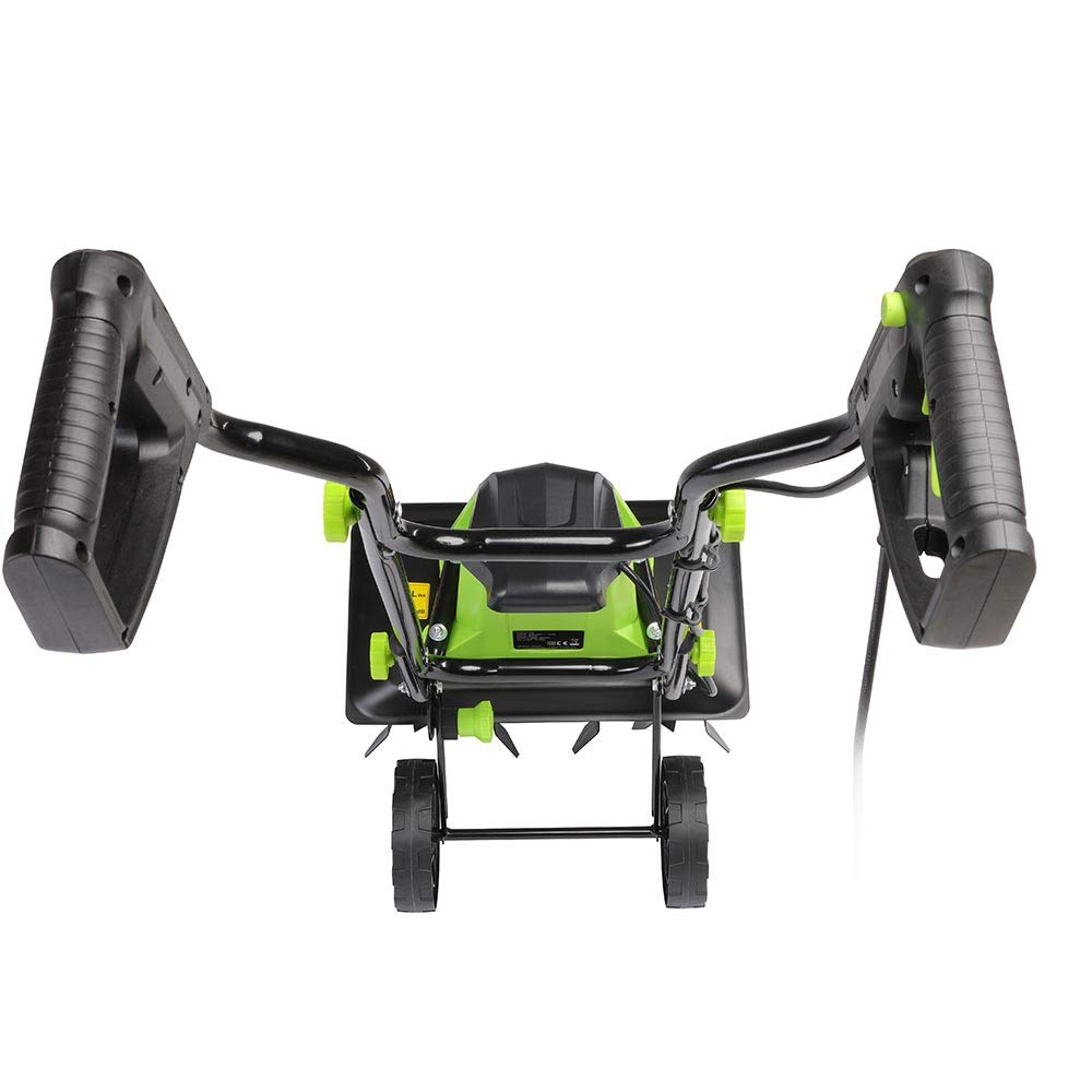 Bakaji Motoazada para huerto eléctrico Potencia 750W Zappadora de Motor eléctrico 4 Cuchillas de 20cm Ancho de Trabajo 32 cm Velocidad 380 RPM con Mango ergonómico para Cultivos de jardín