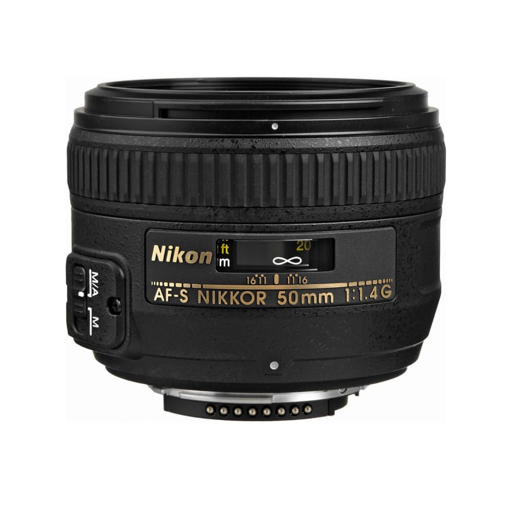 Nikon AF-S 50mm F1.4 G - Objetivo para Nikon (distancia focal fija 50mm, apertura f/1.4) color negro