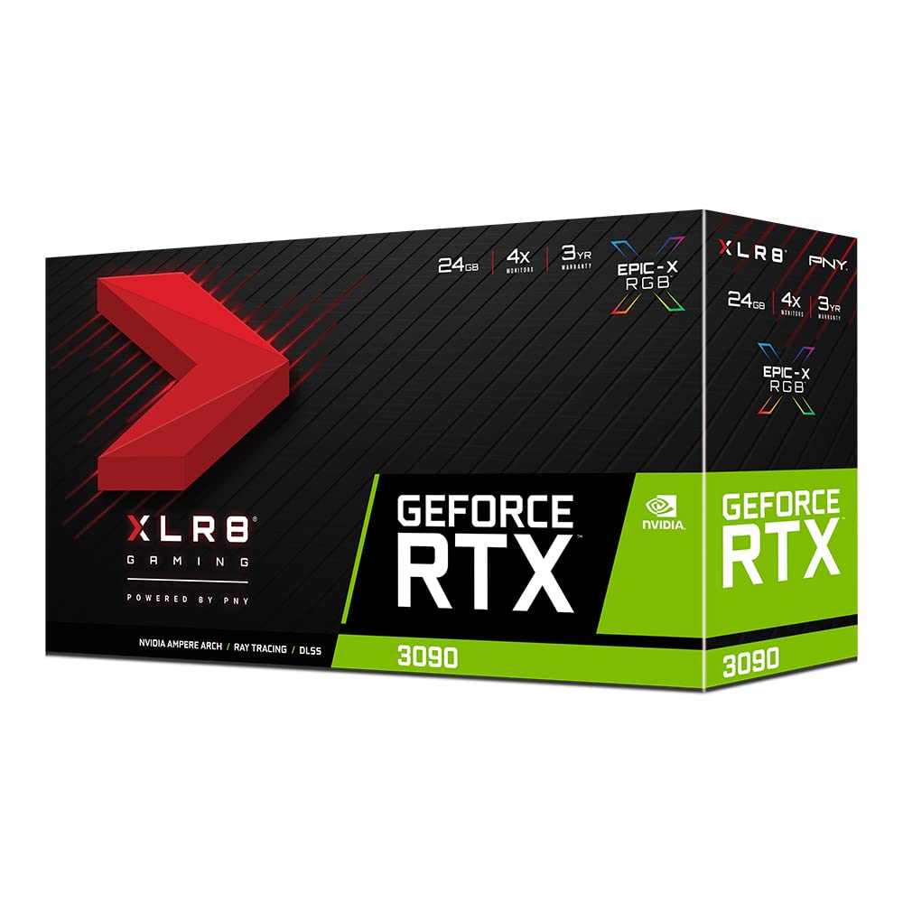 PNY Tarjeta Gráfica GeForce RTX™ 3090 24GB XLR8 Gaming Revel Epic-X RGB™ Triple Fan