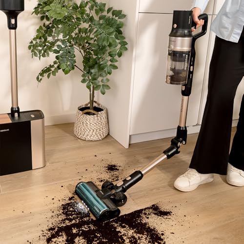 Cecotec Aspiradora Escoba Sin Cable Conga Rockstar 5500 Hurricane Station Pet Flex, Max 220AW 700W, Base Autovaciado, Hasta 90min Autonomía, Cepillo antienredo, Tubo flex, Ciclón paralelo, Acc mascota