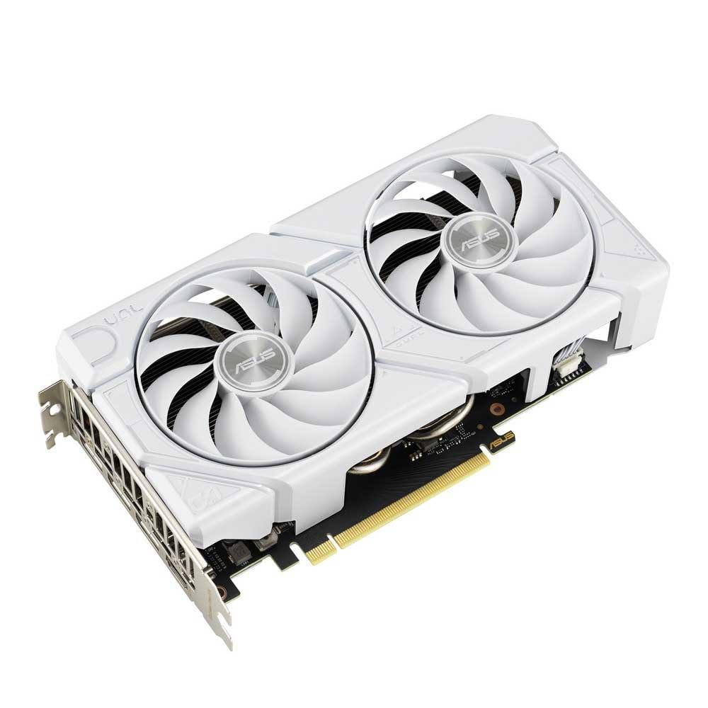ASUS Dual GeForce RTX 4060 EVO White OC Edition 8GB GDDR6 (listo para SFF, PCIe 4.0, 8GB GDDR6, DLSS 3, HDMI 2.1a, DisplayPort 1.4a, diseño de ventilador Axial-Tech, tecnología 0dB, BIOS dual, soporta