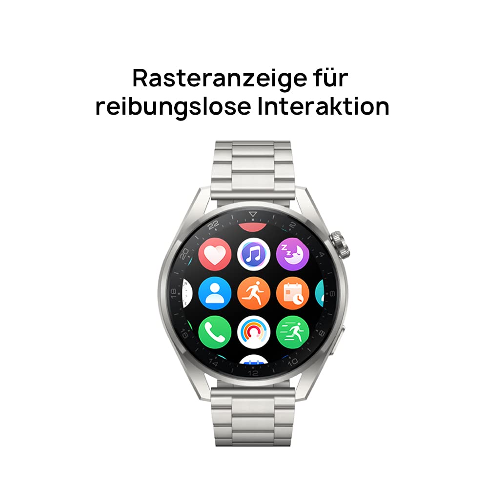HUAWEI Watch 3 Pro – 4G – Reloj Inteligente – Pantalla AMOLED de 1,43" – Teléfono eSIM – Duración de la batería 5 días – SpO2 y medición de la frecuencia cardíaca 24/7 – GPS – 5 ATM –