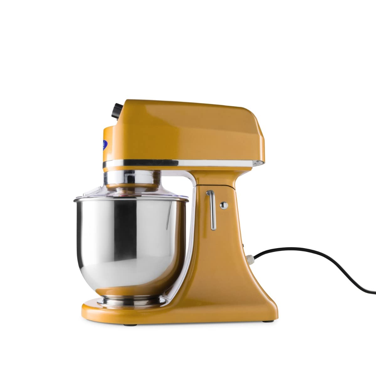 Mezclador planetario 7 L hasta 2 Kg de masa dorado/amarillo - Tazón de acero inoxidable - 11 velocidades - Procesador de cocina - Batidora de pie - Robot de cocina - 7 litros