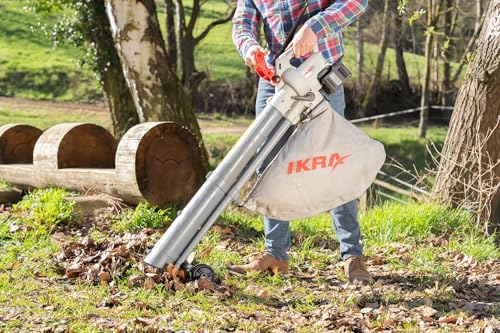 IKRA 3en1 Aspirador soplador a batería IALS 2-20 Incl. 2 baterías Recargables y Cargador rápido Doble