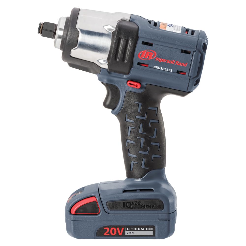 Ingersoll-Rand W5153 Llave de Impacto, 1/2» IQV20 con control de potencia de par medio, 2,15 kg, 495 Nm de par máximo, alimentada por batería