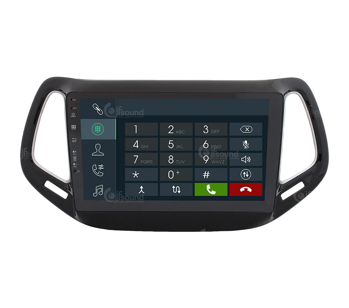 Autorradio de Ajuste Personalizado para Jeep Compass Android GPS Bluetooth WiFi Dab USB Pantalla táctil Full HD 10" procesador de 8 núcleos y comandos de Voz