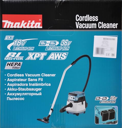 Makita Aspirador BL 18Vx2 LXT 15L AWS HEPA DVC157LZX3