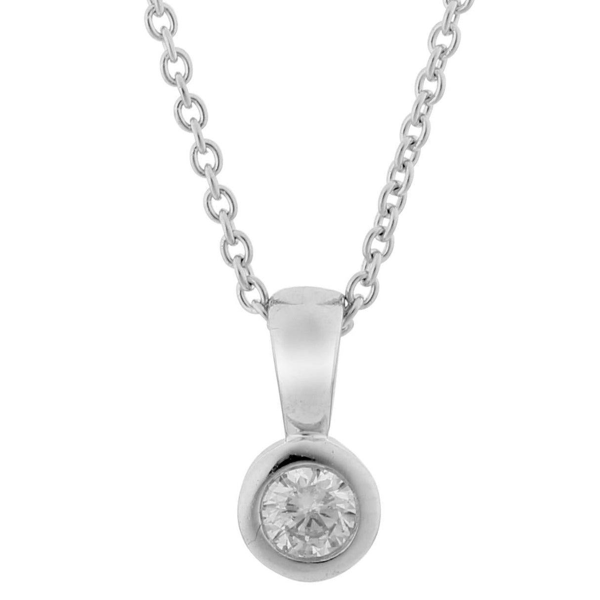 Orphelia Collar con colgante Mujer oro blanco - KD-2030