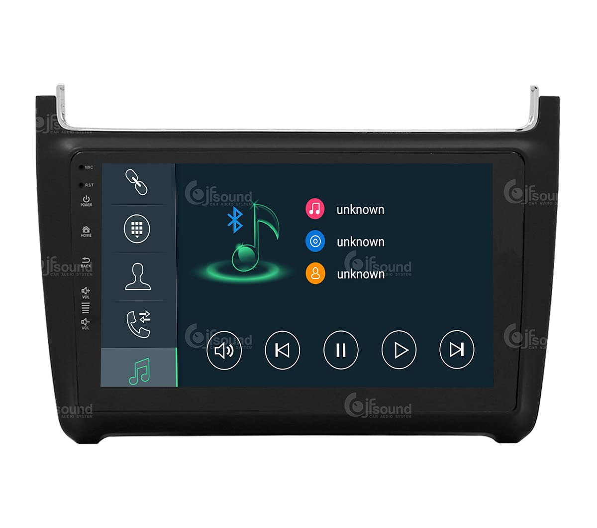 Autorradio de Ajuste Personalizado para Volkswagen Polo Android GPS Bluetooth WiFi Dab USB Pantalla táctil Full HD 9" procesador de 8 núcleos y comandos de Voz