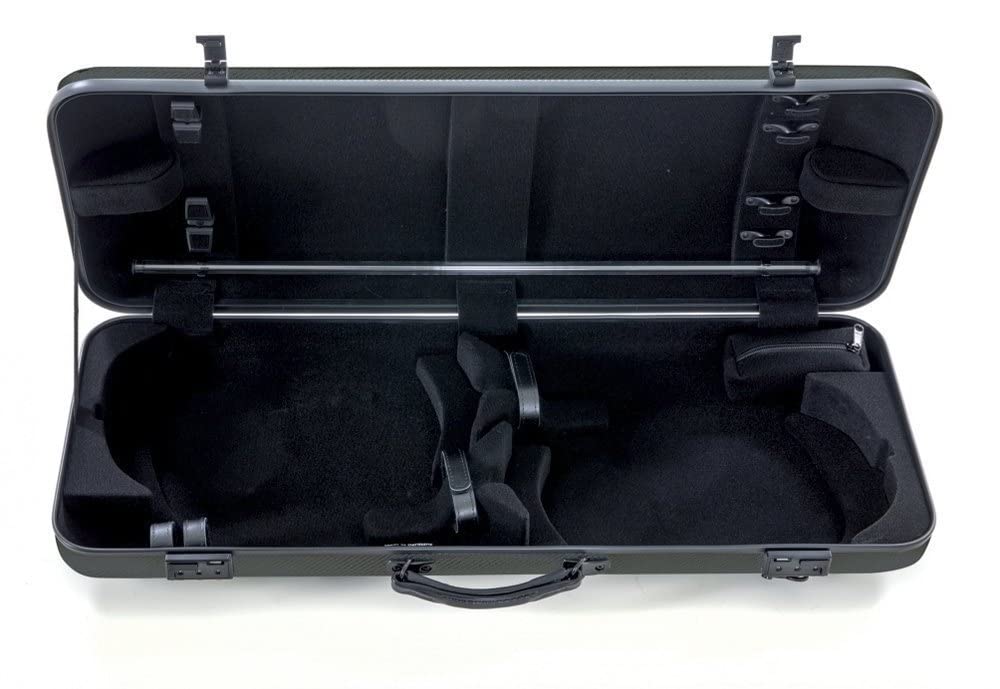 GEWA Funda doble para 1 violín y 1 viola IDEA 3.2, color negro carbono, con asa lateral adicional, fabricada en Alemania