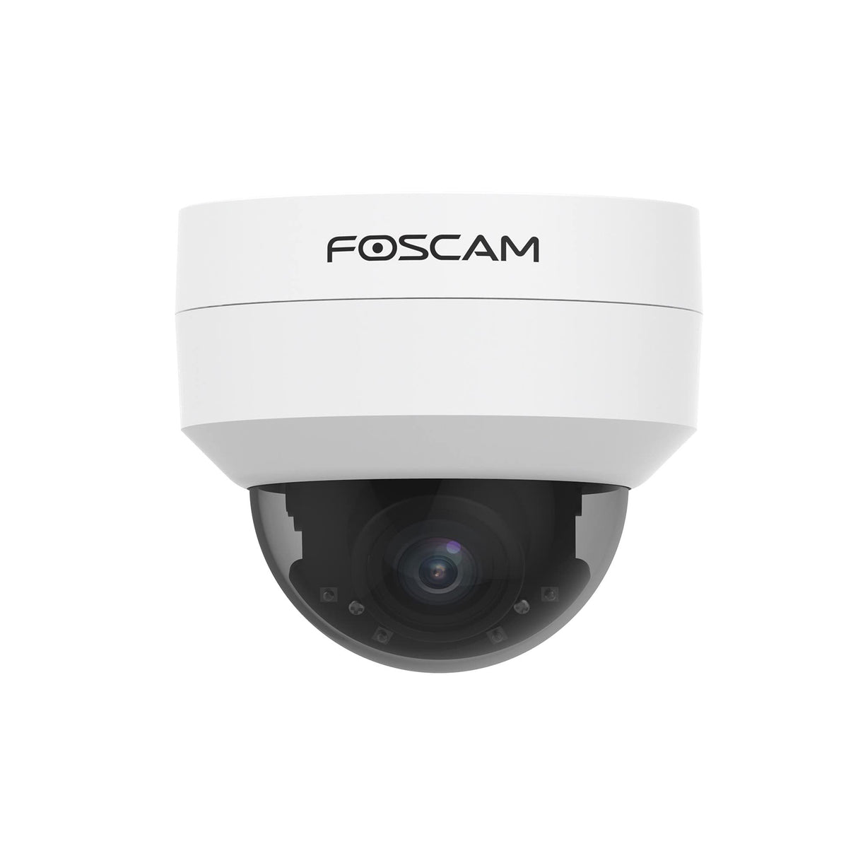 Foscam D4Z Cámara de Seguridad IP Exterior Anti VANDALICA IK10. Blanco 4Mpx Zoom x4. Compatible con Alexa. Deteción Humana Inteligente AI