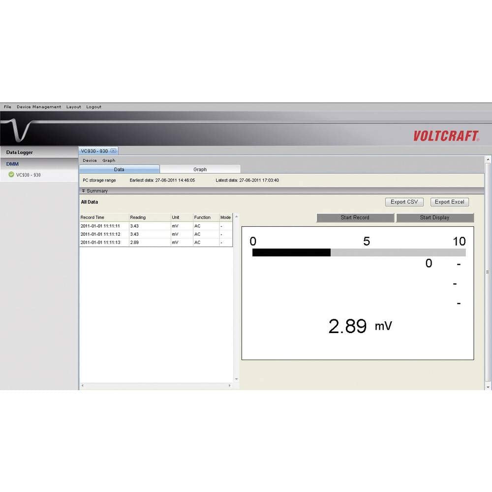 Voltcraft VC650BT - Multímetro de Mesa Digital Cat II 600 V (Cuentas): 40000