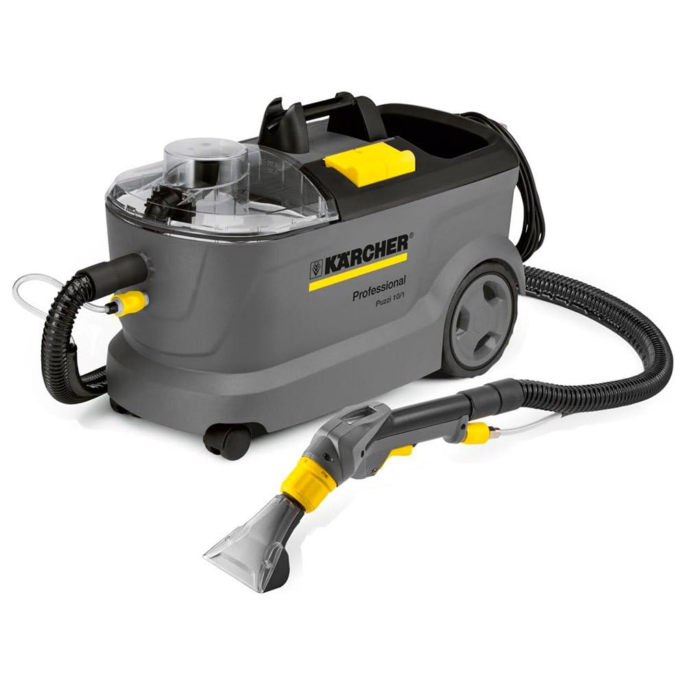 Kärcher Puzzi Vacuum Cleaner 10/1, Tank: 10 L, Spray Flow: 1 L/min, Yield: 20-25 m²/h, Weight: 10.5 kg, Upholstery Nozzle, Floor Nozzle