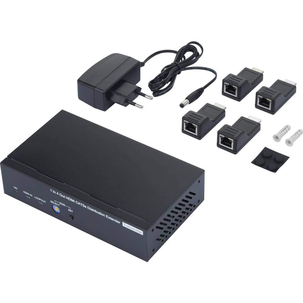 SpeaKa Professional Extensor HDMI® a través de Cable de Red RJ45, 40 m