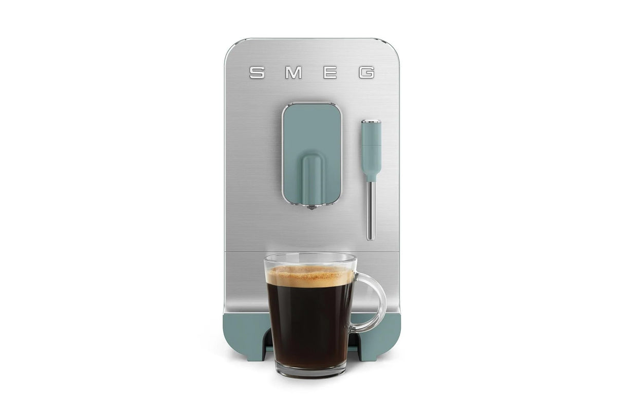 SMEG BCC02EGMEU Cafetera automática con Boquilla para espumar Leche, Plastic, Emerald Green-Matt