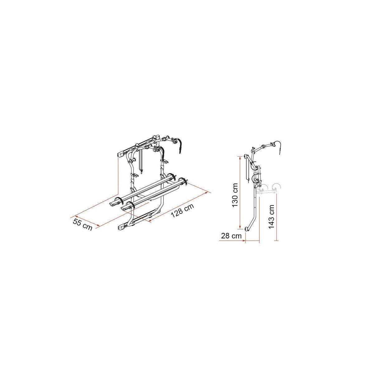 Fiamma Carry-Bike 200 DJ Ducato Portabicicletas Negro