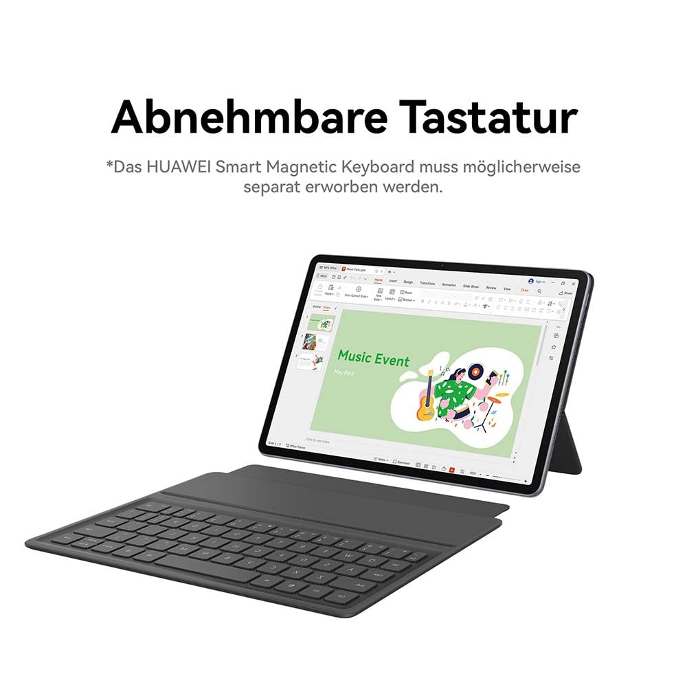 HUAWEI MatePad 11,5″S PaperMatte Edition Tablet, 8 GB+256 GB, Pantalla FullView de 2,8 K, Carcasa metálica Unibody Delgada de 6,2 mm, batería de 8800 mAh, Wi-Fi, Gris Espacial