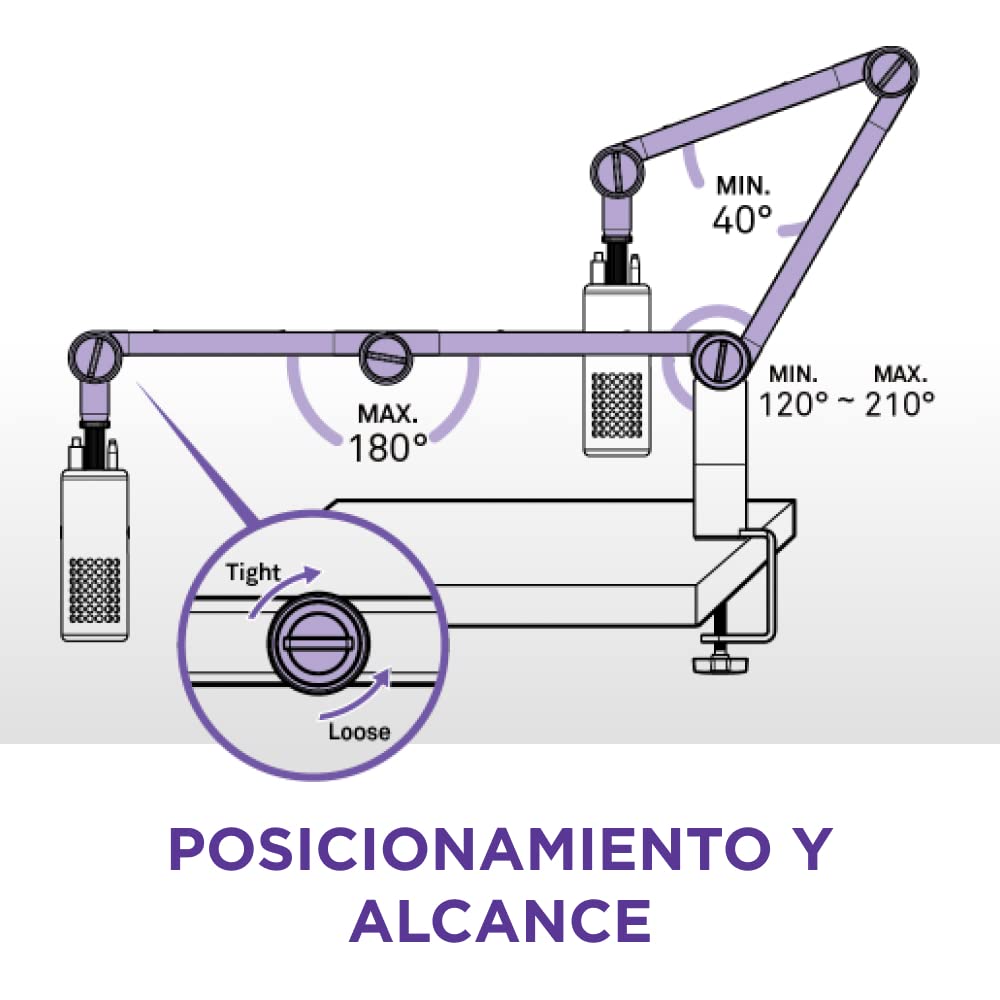 NZXT Boom Arm Mini - Ap-BOOMS-B1 - Brazo de Brazo de micrófono pequeño para transmisión, creación de Contenido, podcasting y grabación - Canal de Cable Cubierto - Compatibilidad Universal - Negro