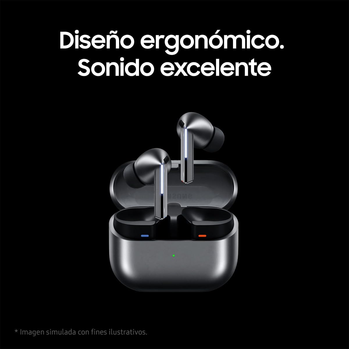 Samsung Galaxy Buds3 Pro + Cargador - Auriculares Inalámbricos, Cancelación de Ruido, Bluetooth, Audio 361, Sonido Hi-Fi, Gris (Versión Española)