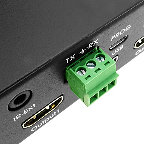 BeMatik - Compartidor Matrix 4x4 Conmutador matricial de vídeo HDMI 2.0 4K@60hz HDR (HB011)