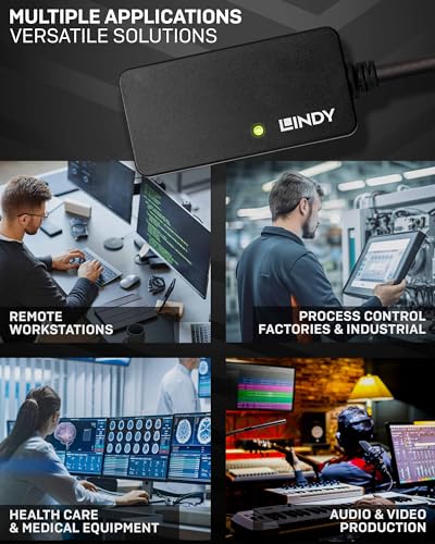 Lindy 43159 Cable Extensor USB 3.0 con concentrador de 3 Puertos, 10 Metros, 5 Gbps